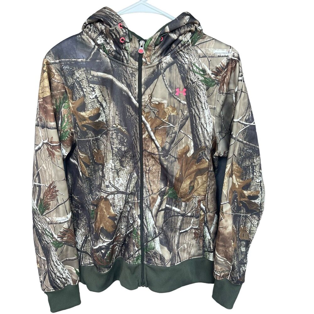 Under Armour Women’s Camo Zip-Up Hoodie - Green/Brown